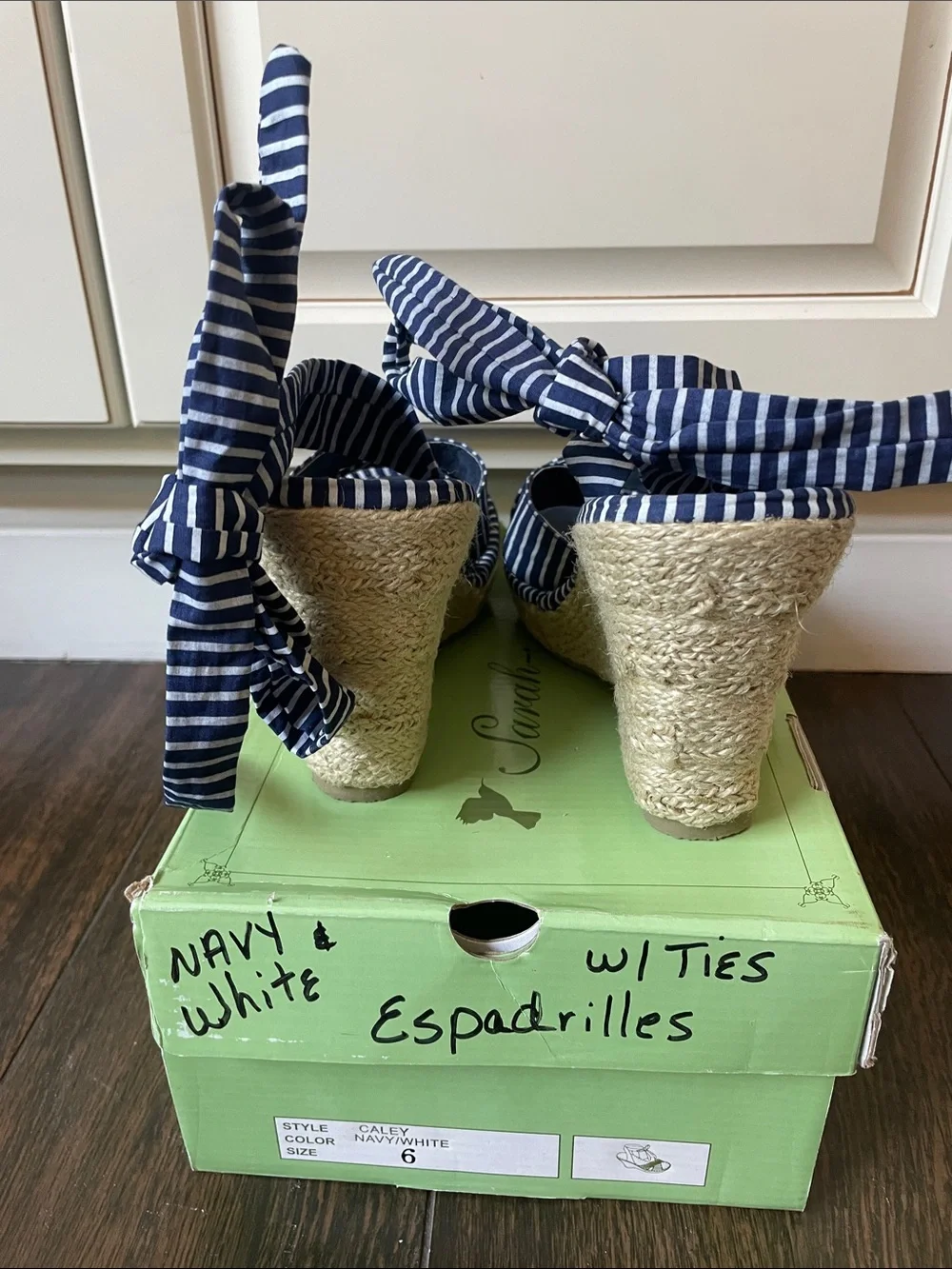 NWT Sarah Jayne Espadrille Strap Wedges!